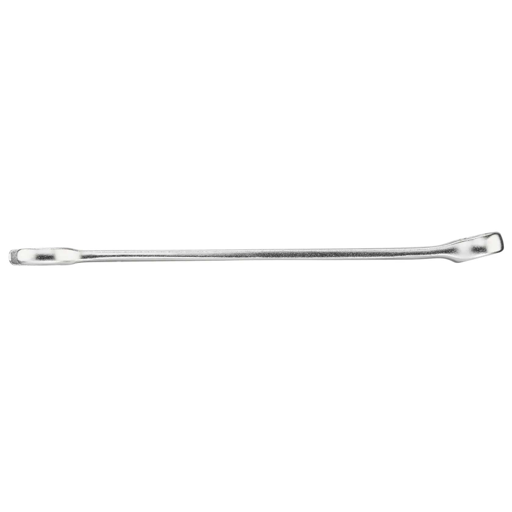 STANLEY FMMT13030-0 polished steel tire lever tool, side view, against white background.