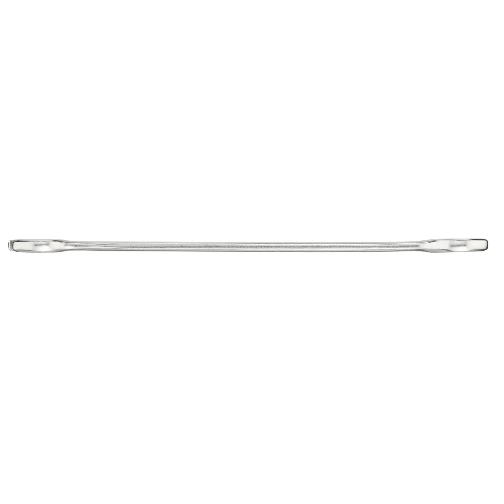 Stanley FMMT13065-0 double open-end wrench, silver, front angle on white background.