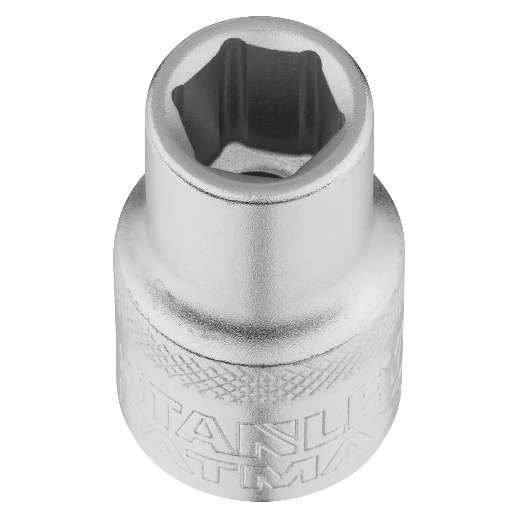 STANLEY FMMT17230-0 socket tool, silver finish, photo from above on white background.