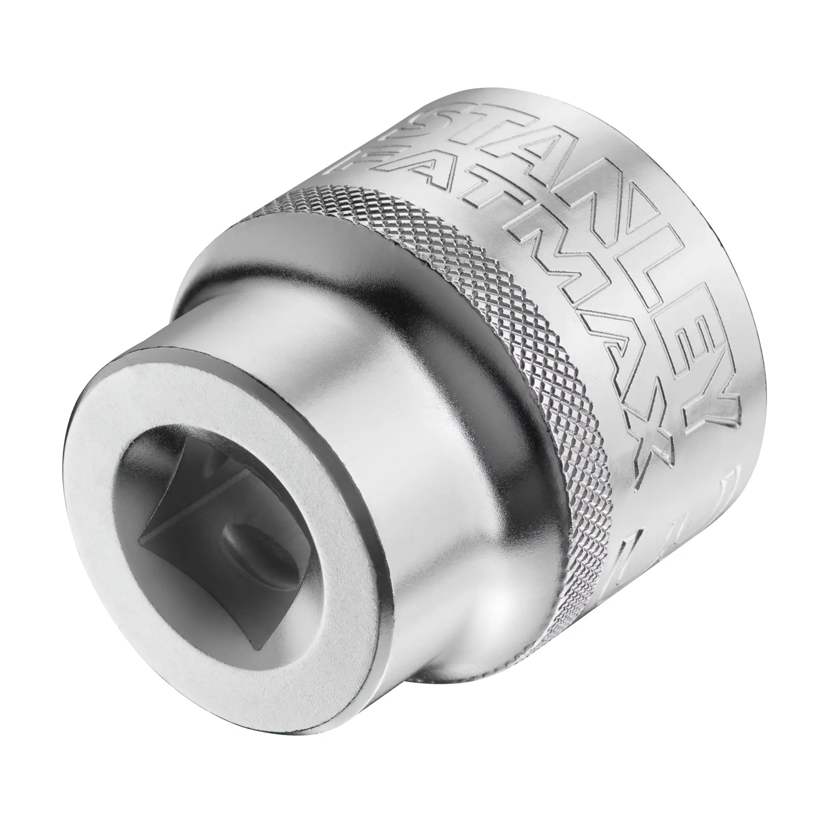 STANLEY FMMT17245-0 silver socket photography, close-up angle on white background